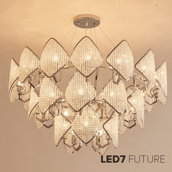 Ritz - Crystall Leaf Chandelier